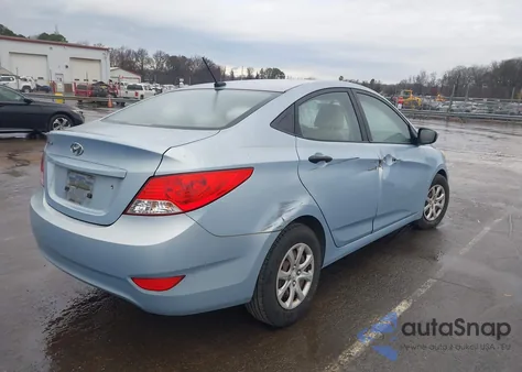 2012 Hyundai Accent Gls z USA, uszkodzony, nr VIN KMHCT4AE7CU041188